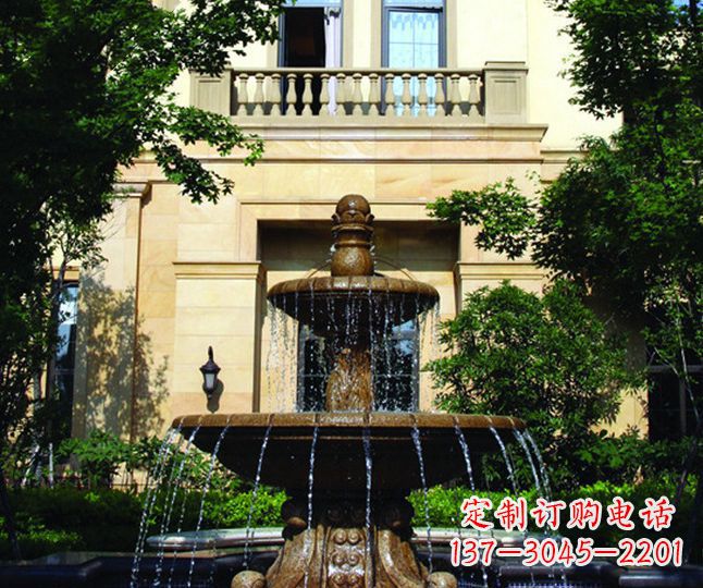 日照多层喷泉石雕——景观装饰的精美绝伦