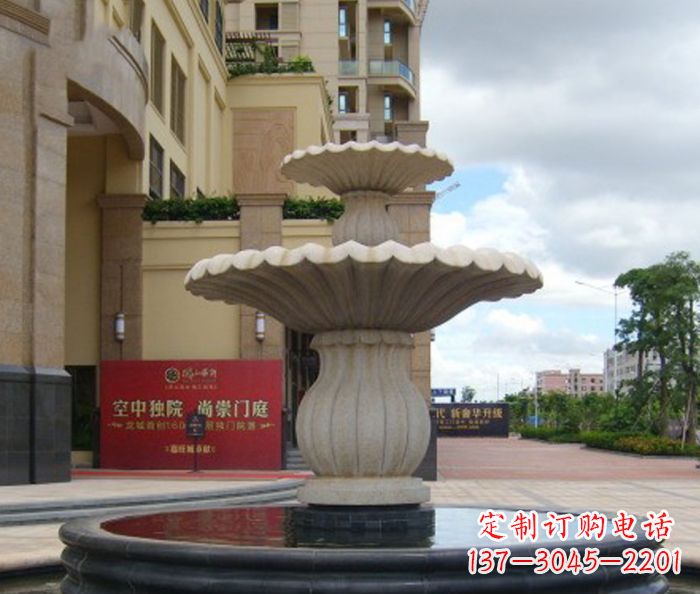 日照别墅景观欧式喷泉石雕 (5)