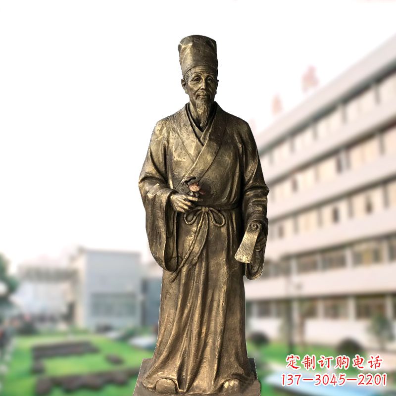 日照李时珍药圣的雕塑艺术
