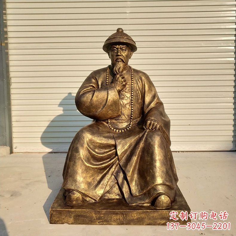 日照林则徐——玻璃钢仿铜雕像