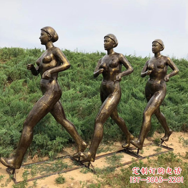 日照玻璃钢仿铜女人雕塑精致细腻的艺术品