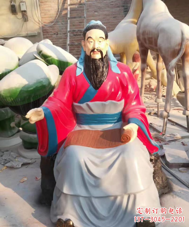 日照玻璃钢雕刻的孔子