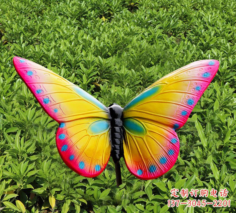 日照玻璃钢树脂仿真蝴蝶雕塑