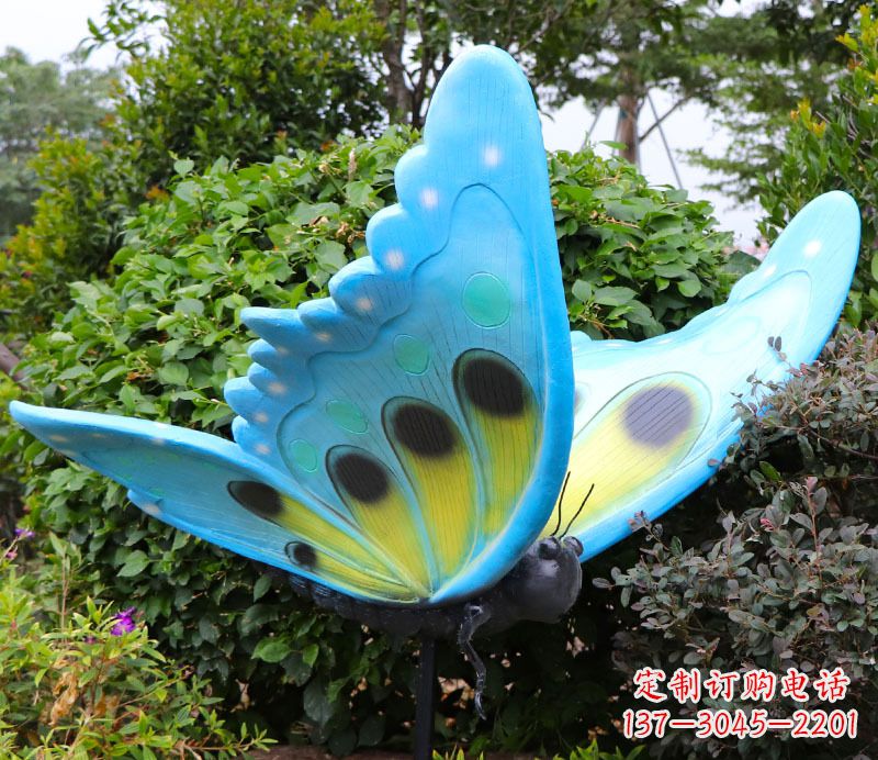 日照玻璃钢树脂仿真蝴蝶雕塑