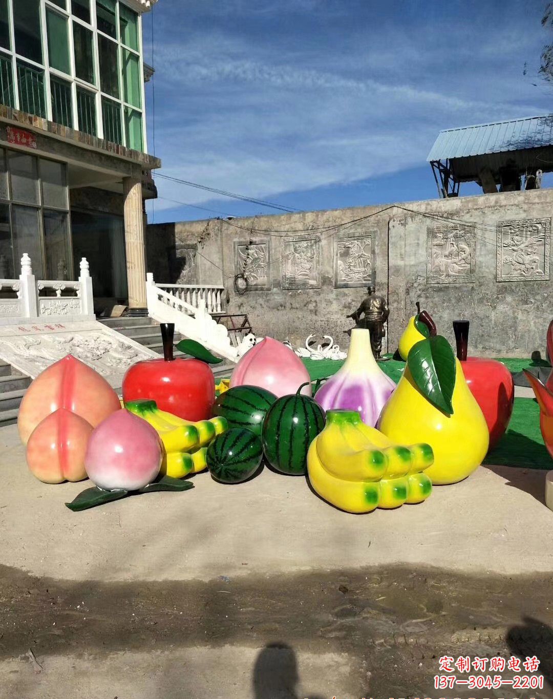 日照玻璃钢水果雕塑一种别致的艺术