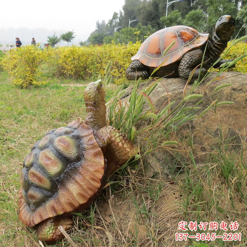 日照玻璃钢乌龟雕塑别致而古朴