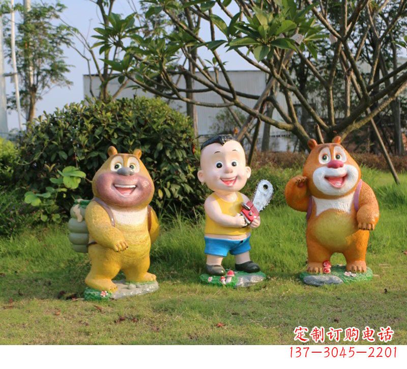 日照熊熊乐园玻璃钢雕塑的魅力