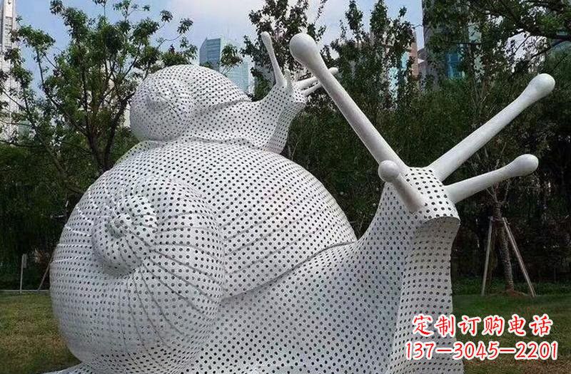 日照不锈钢蜗牛雕塑把自然美搬进家居