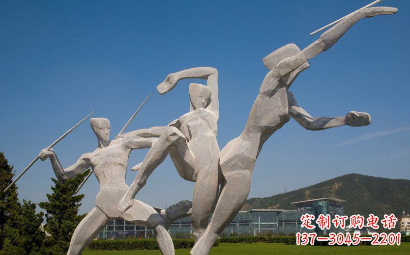 日照不锈钢标枪雕塑一种新型的艺术形式