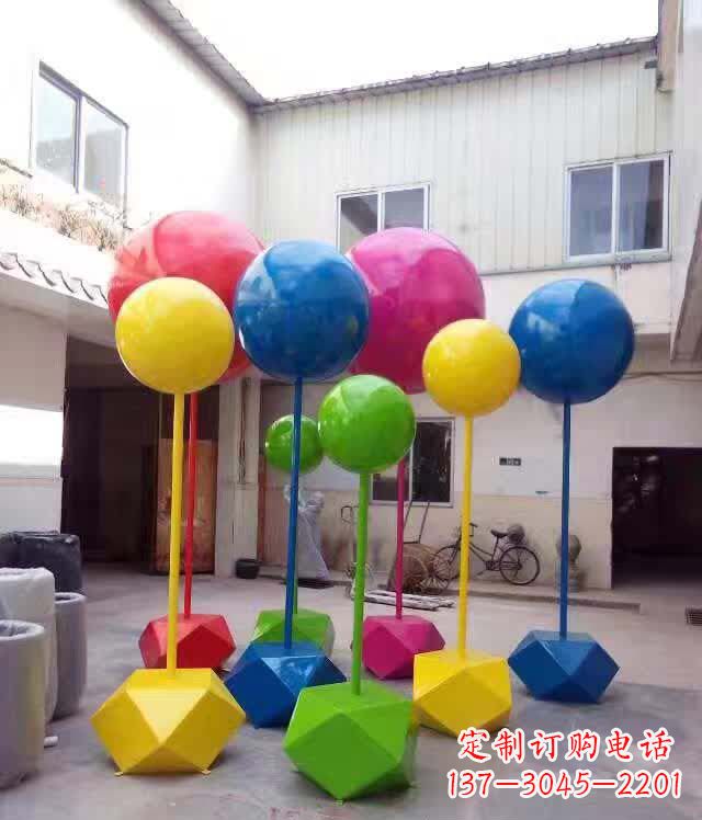 日照不锈钢彩色气球雕塑艺术的绚丽缤纷