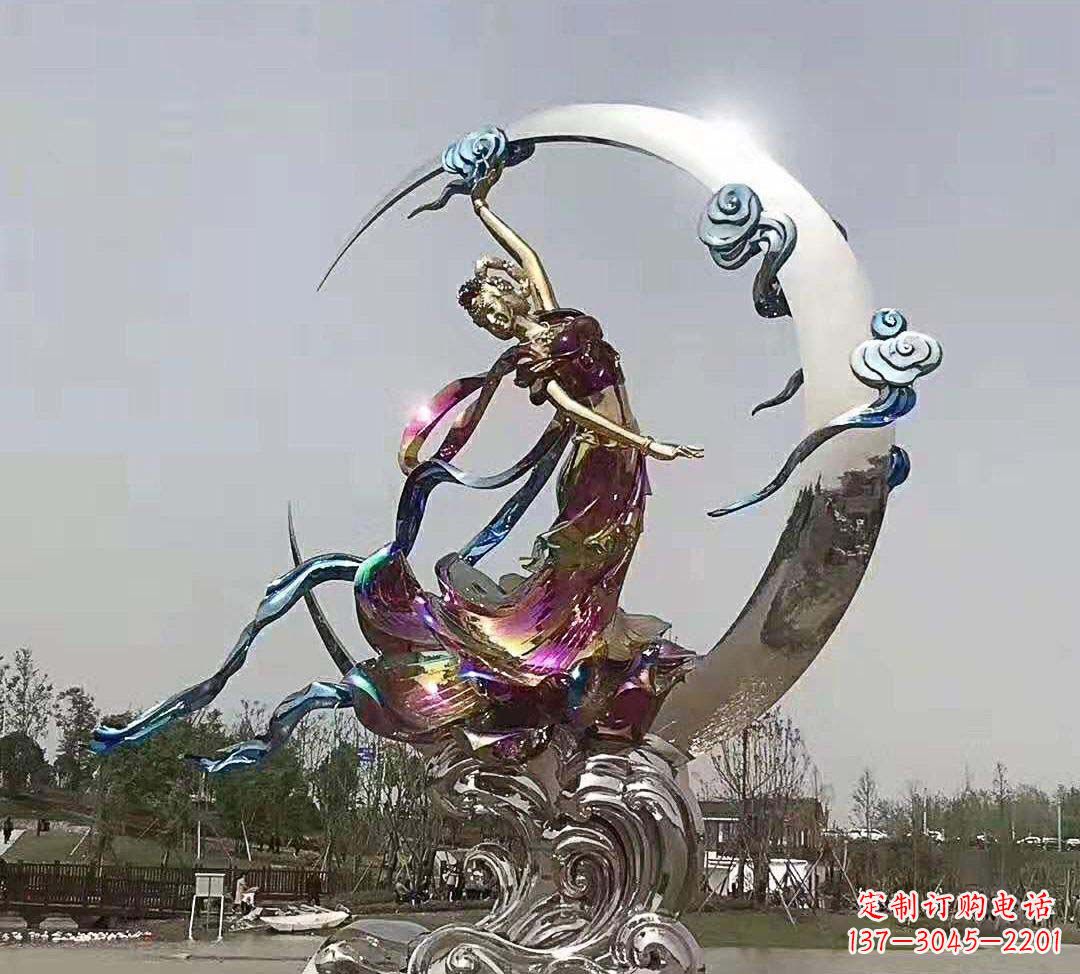 日照不锈钢嫦娥奔月雕塑