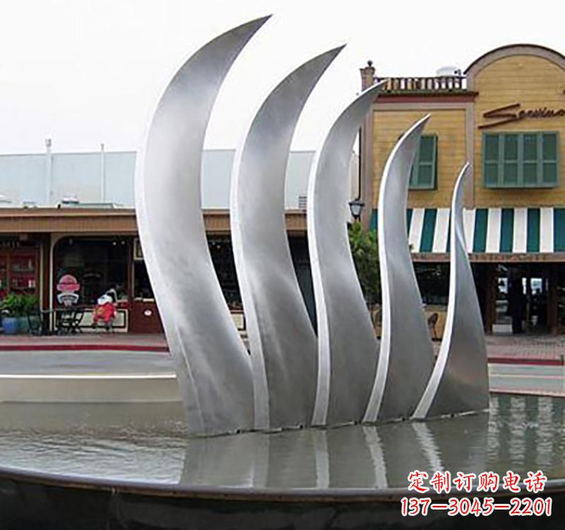 日照不锈钢城市艺术翅膀雕塑羽翼展翔