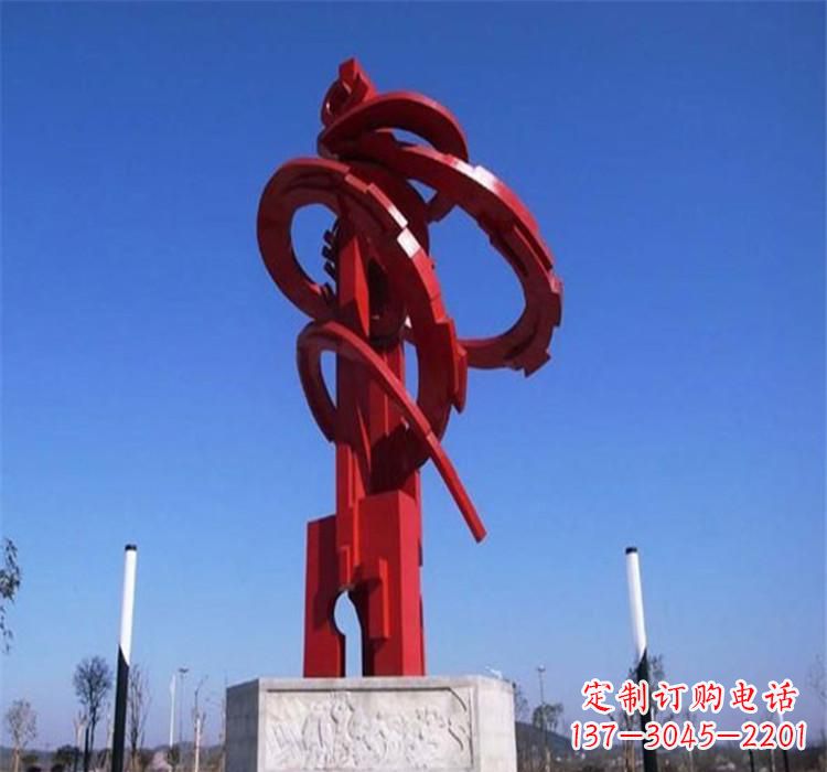 日照不锈钢齿轮雕塑把技术艺术完美结合