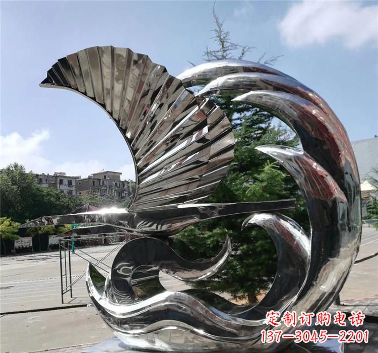 日照不锈钢翅膀雕塑艺术之羽