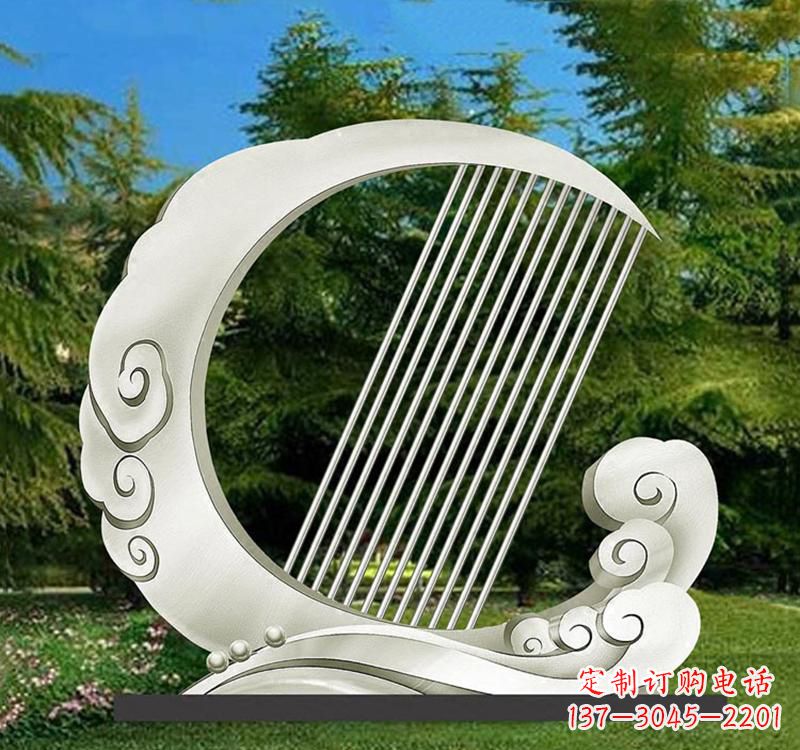 日照精美的不锈钢月亮雕塑