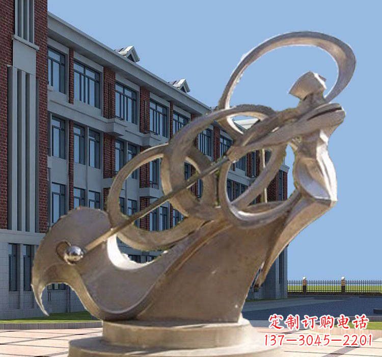 日照不锈钢制作的高尔夫球雕塑
