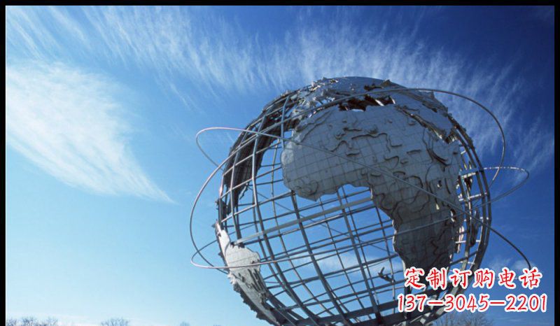 日照不锈钢制地球雕塑精美的艺术品