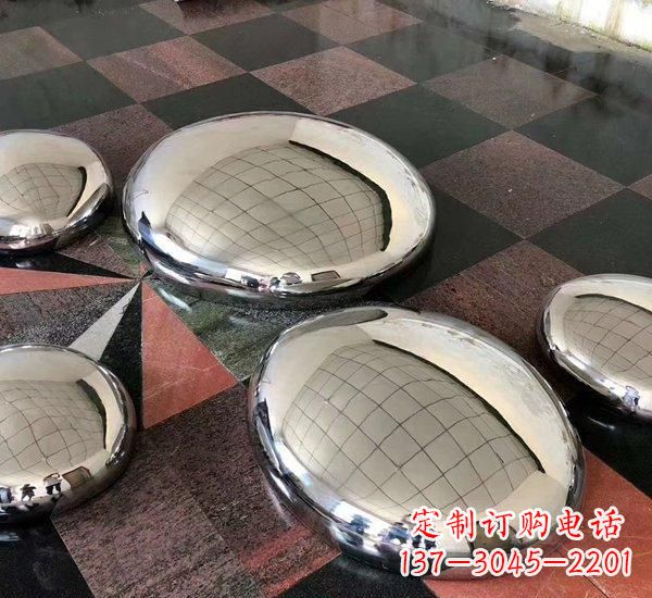 日照精致的不锈钢鹅卵石雕塑
