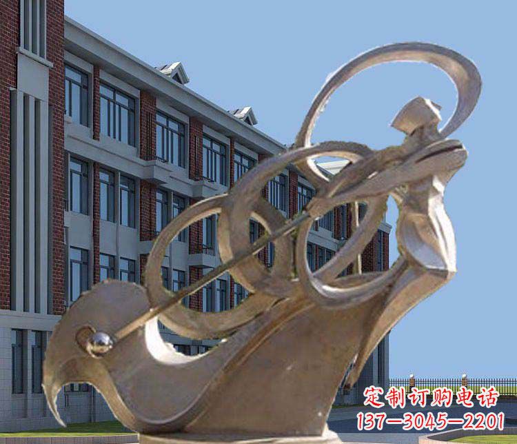 日照不锈钢制作的高尔夫球人物雕塑