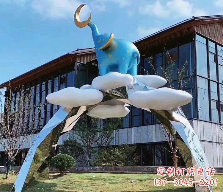 日照精美不锈钢拱门雕塑