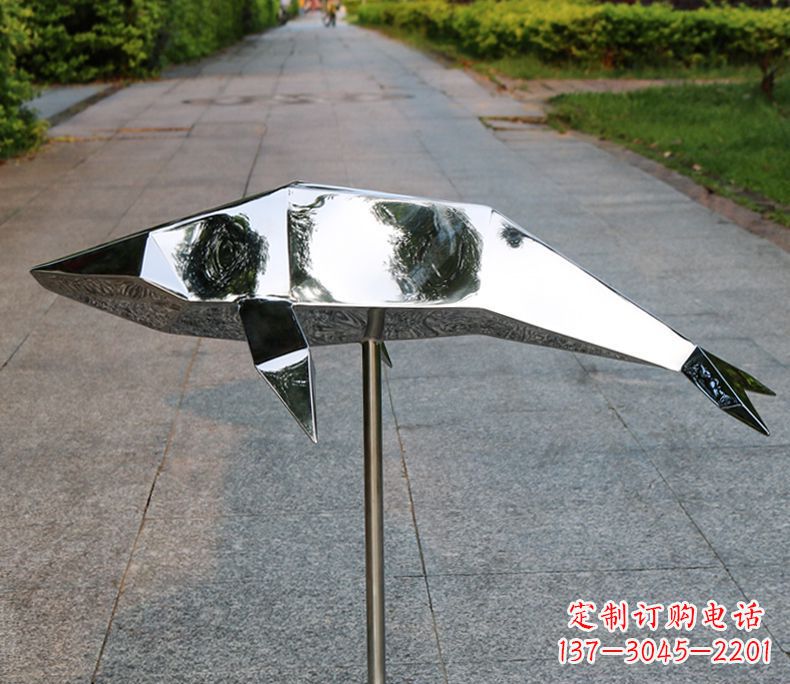 日照不锈钢海豚雕塑令人惊叹的精致艺术品