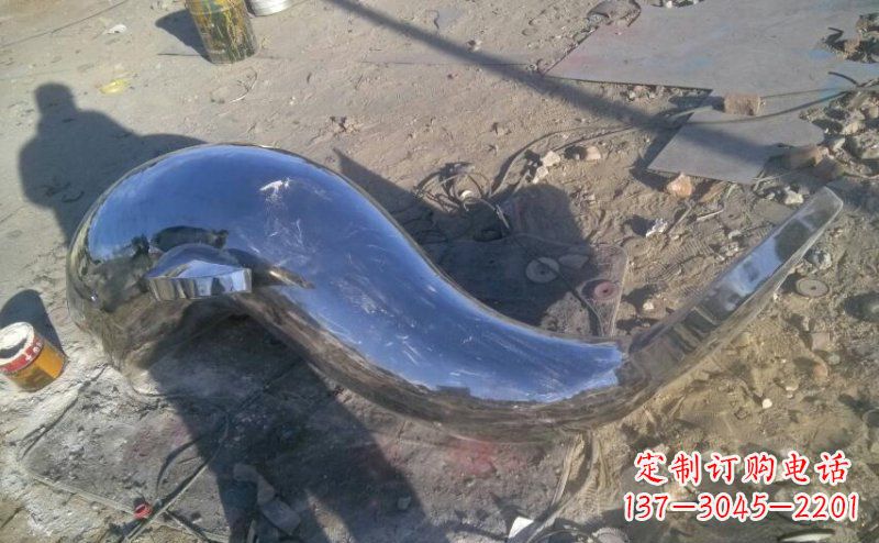 日照不锈钢海豚雕塑展示优雅美丽