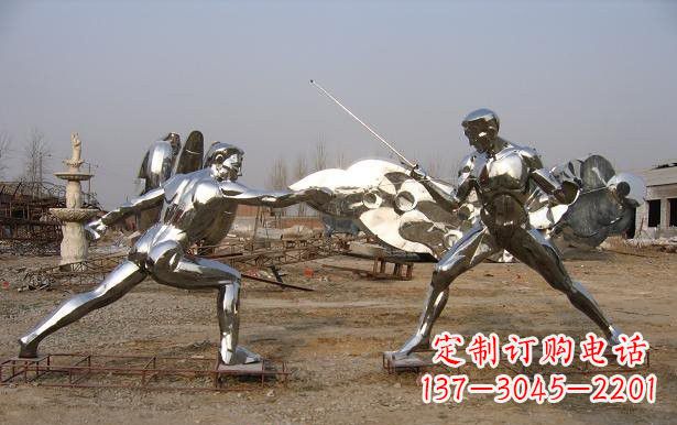 日照不锈钢雕刻的运动员雕塑