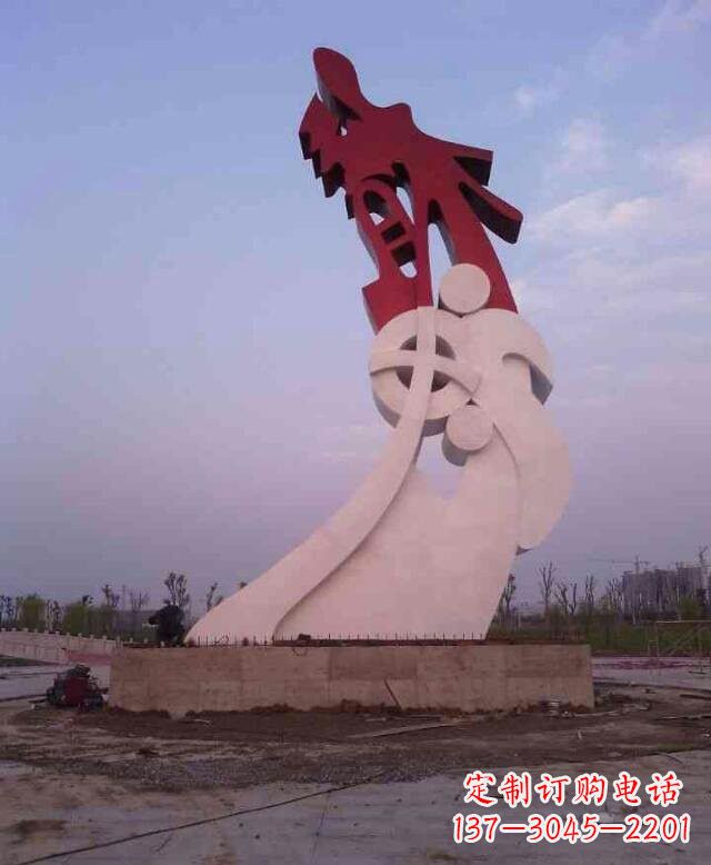 日照不锈钢龙雕塑点亮龙城市景观
