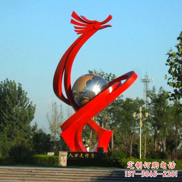 日照不锈钢创意龙形景观雕塑——点缀城市园林公园广场