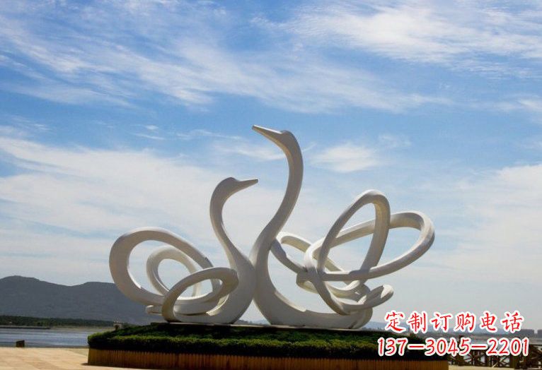 日照不锈钢制天鹅雕塑