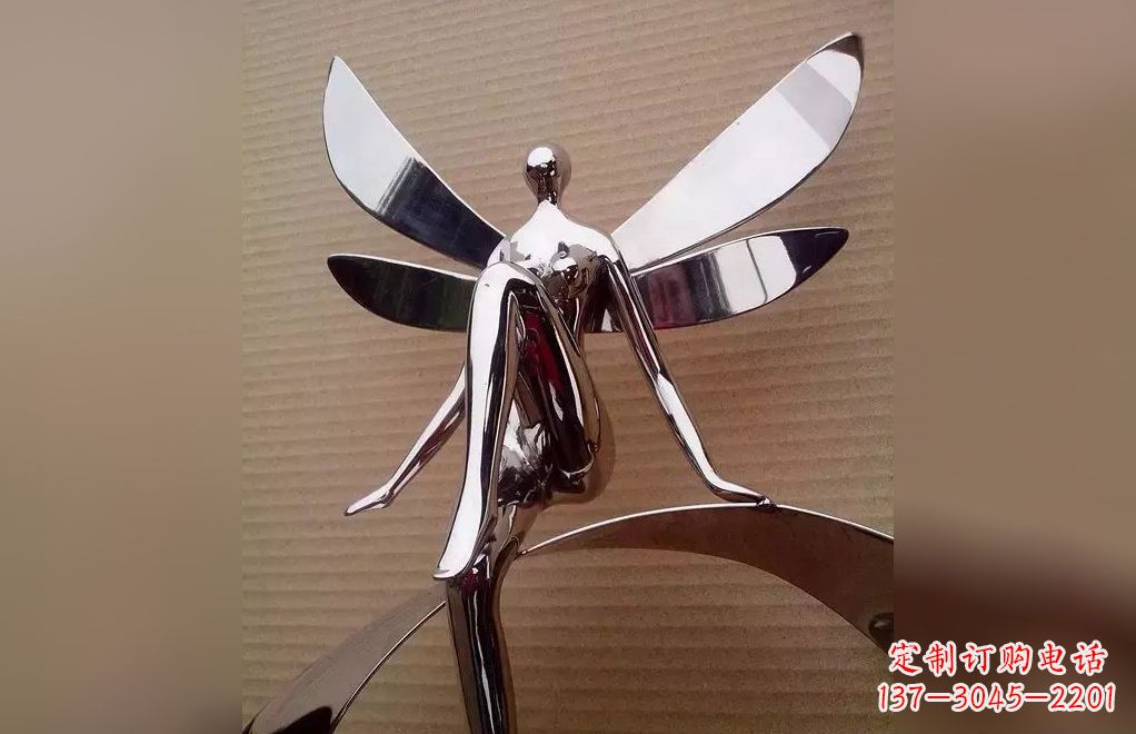 日照不锈钢天使雕塑