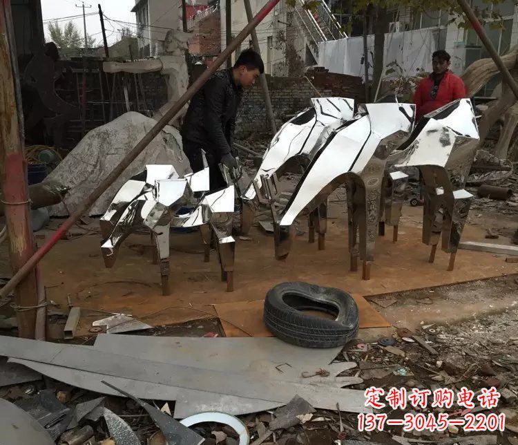 日照不锈钢动物雕塑精美外形,经久耐用