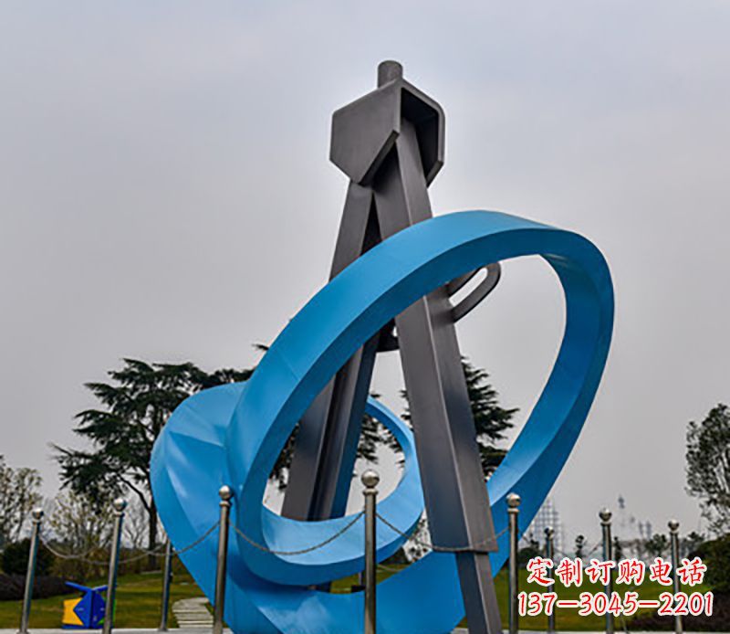日照精美的不锈钢圆规雕塑