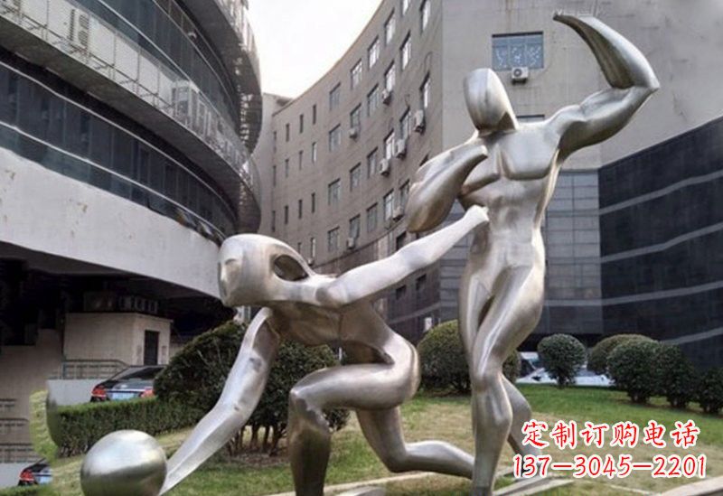 日照不锈钢保龄球雕塑——精美绝伦