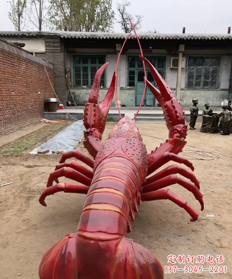 日照不锈钢大龙虾雕塑雕塑之美