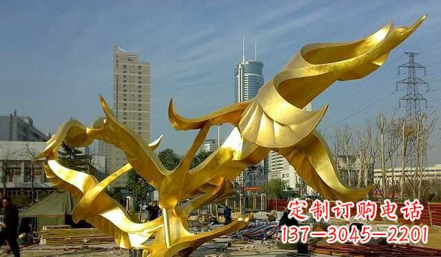 日照不锈钢大雁雕塑——一件传承中华文化的艺术杰作