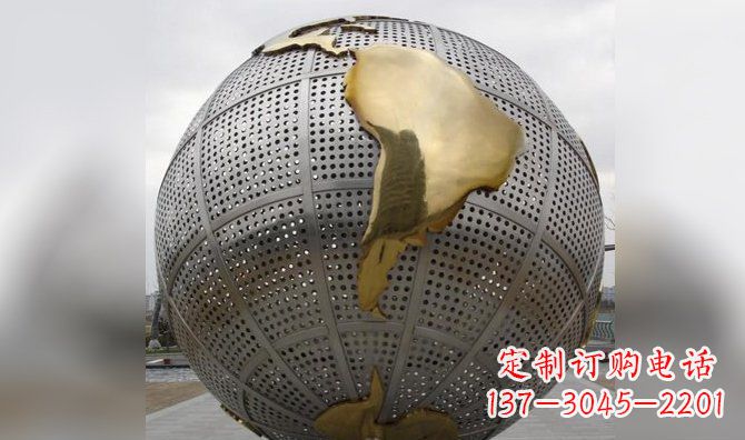日照不锈钢地球雕塑传承人类文明的精神象征