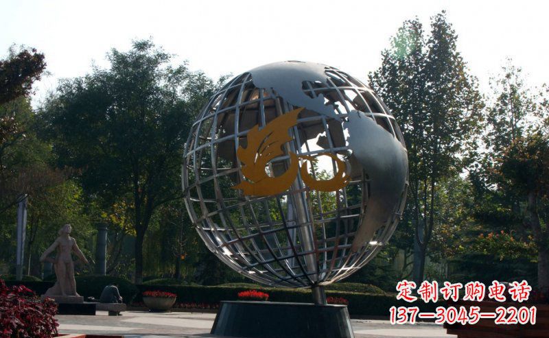 日照不锈钢地球雕塑一件具有意义的艺术品