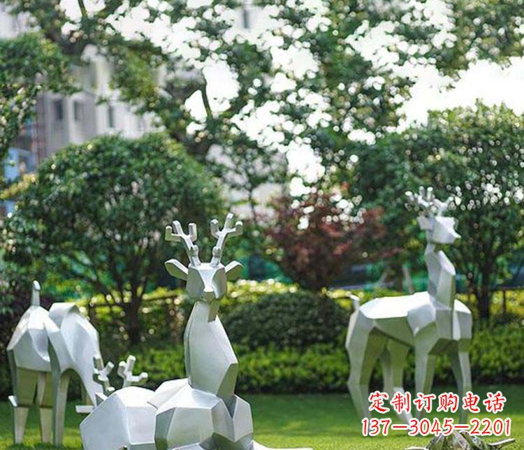 日照不锈钢动物鹿雕塑艺术与自然的完美结合