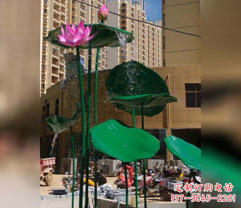 日照不锈钢仿真荷花雕塑