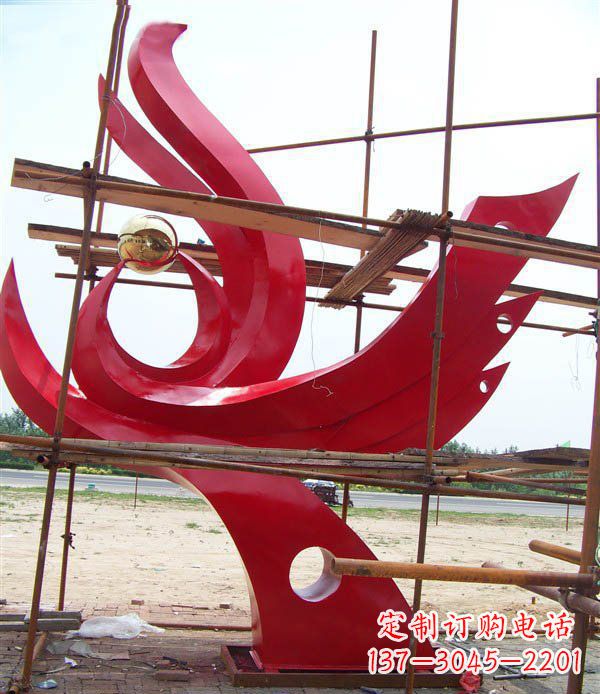 日照凤凰展翅高飞——不锈钢凤凰明珠广场景观雕塑