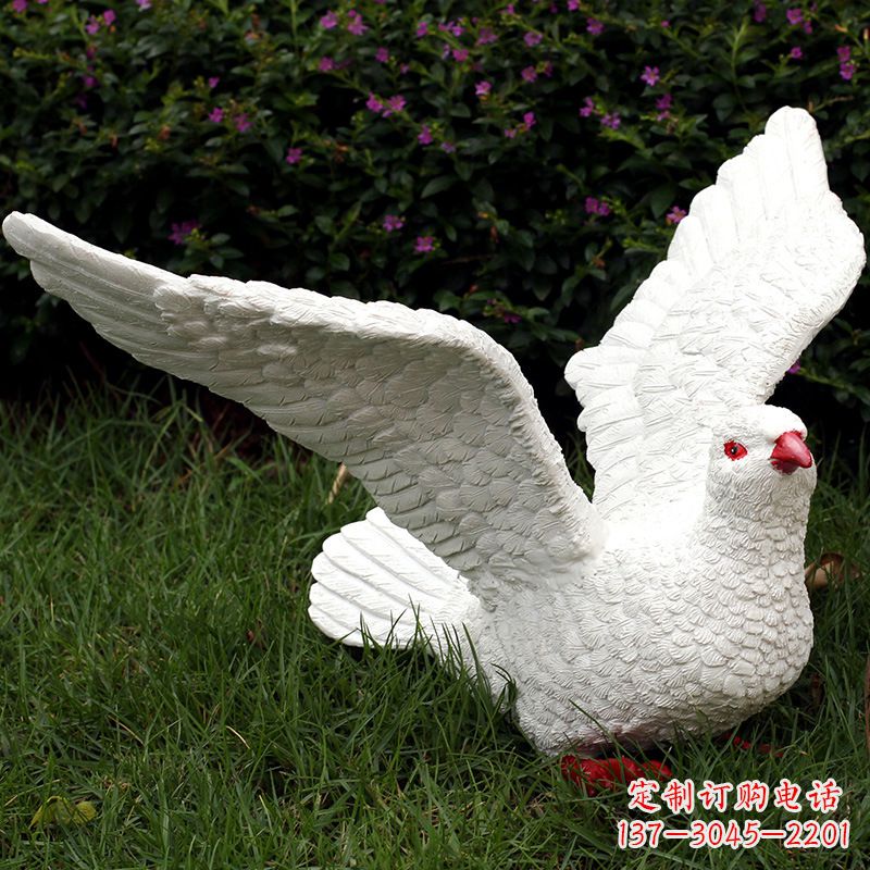 日照不锈钢鸽子雕塑象征和平与美好