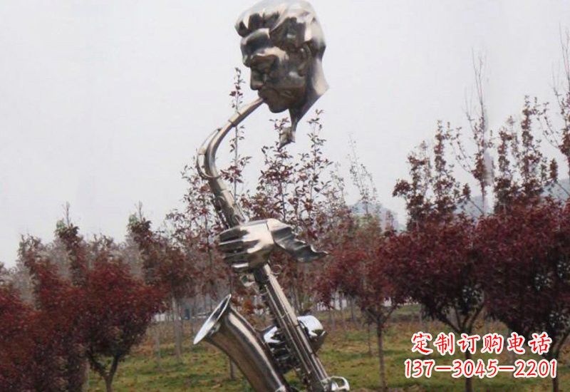 日照不锈钢萨克斯雕塑艺术与音乐的结合