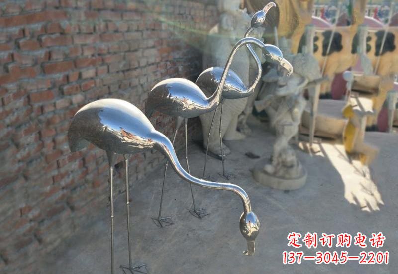 日照不锈钢火烈鸟雕塑灿烂耀眼的艺术之作