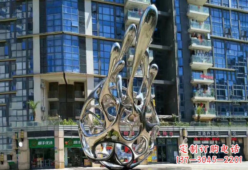日照不锈钢龙雕塑——象征着力量与灵气