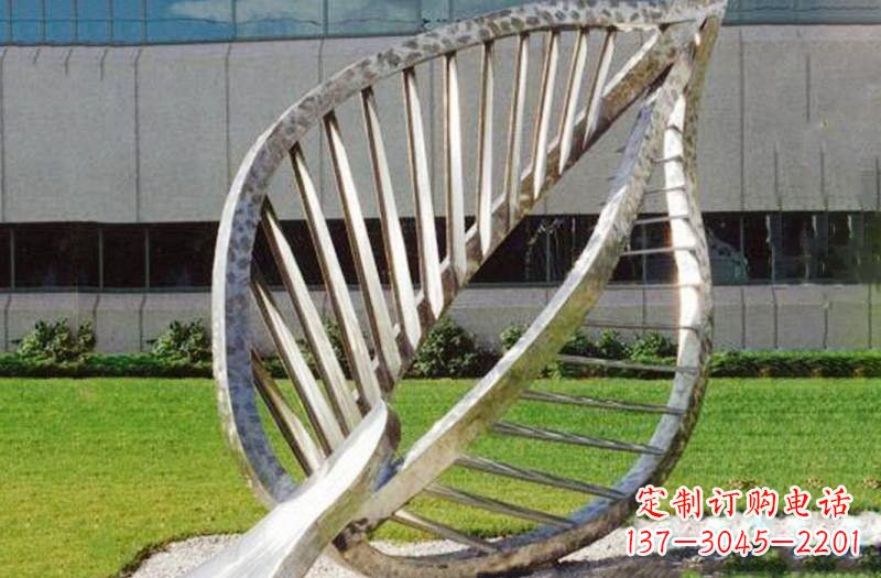 日照不锈钢公园抽象镂空树叶雕塑——精致美丽
