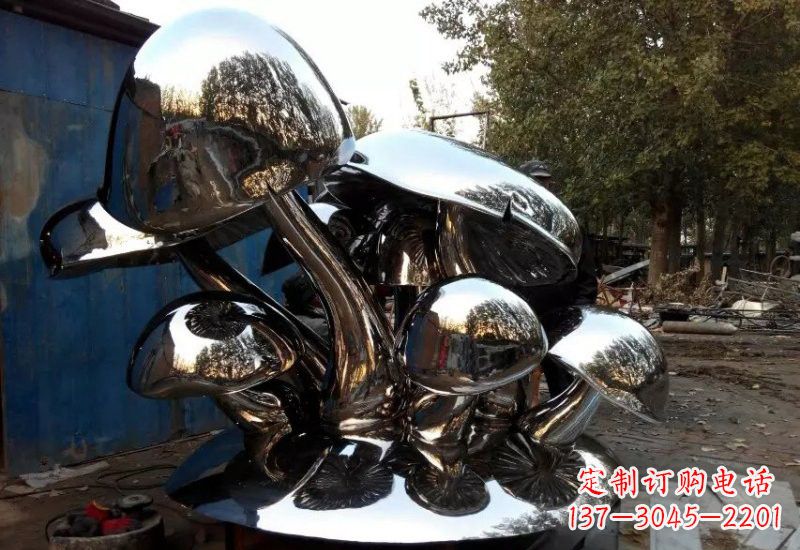 日照不锈钢公园蘑菇雕塑