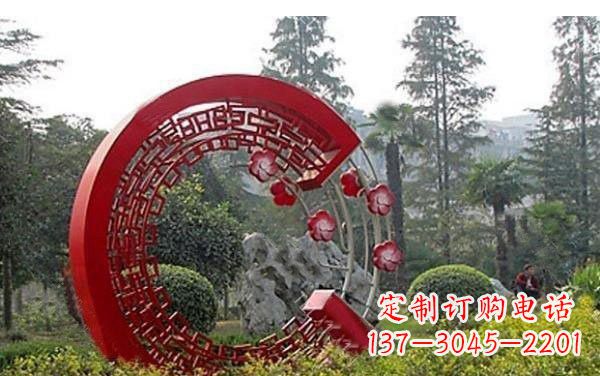 日照不锈钢公园圆环雕塑——精美的艺术瑰宝