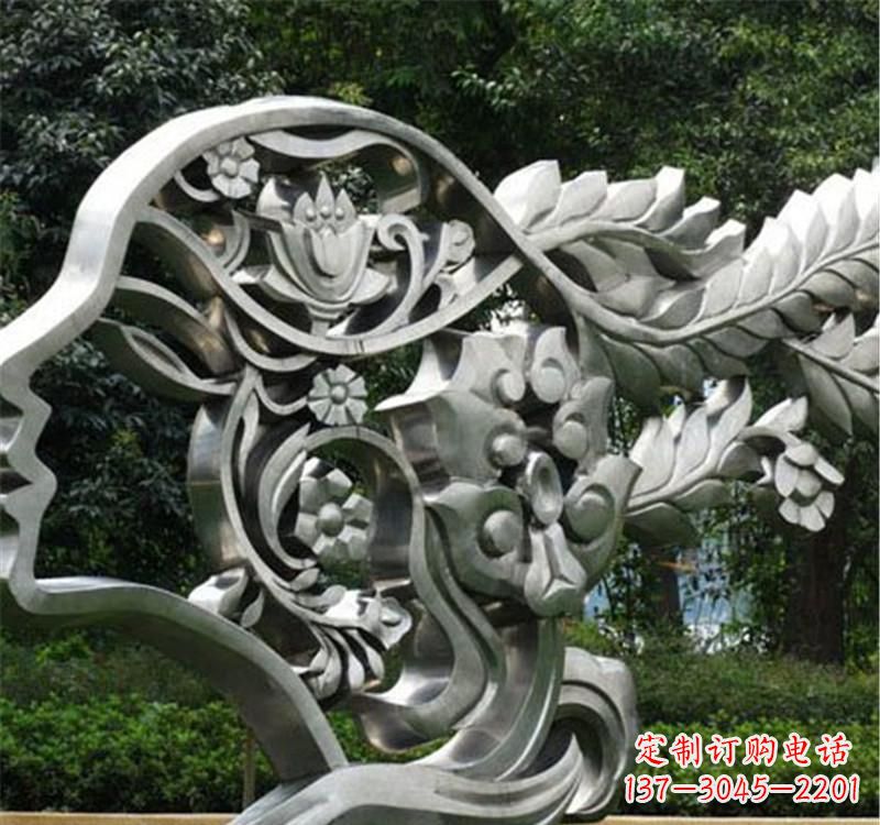 日照不锈钢雕塑美丽的象征