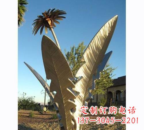 日照不锈钢蒲公英雕塑——点缀公园美景